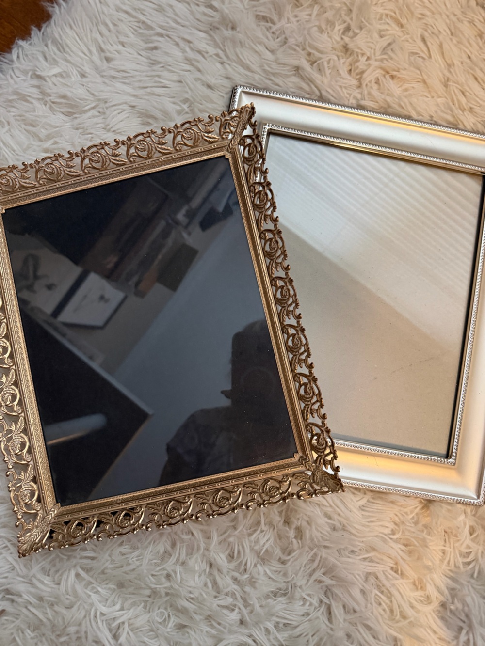 Vintage Ornate Gold Wall Frame and Bronze Frame- Elegant Home Wall Decor